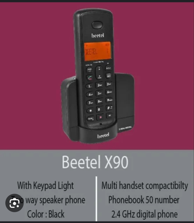 Beetel X90 Cordless Landline Phone uploaded by Shaksham Inc. on 6/13/2023