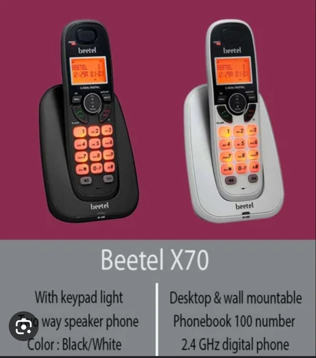 Beetel X70 Cordless Landline Phone  uploaded by Shaksham Inc. on 6/13/2023