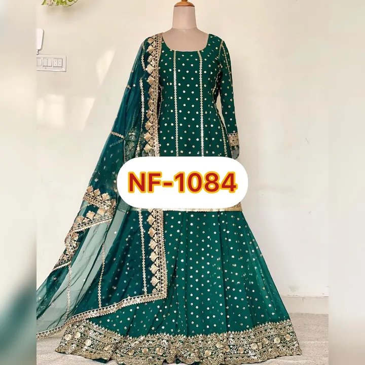 *(NF-1084)* 💕👌

👉👗*Launching New Designer Party Wear Look New Top-Lehenga and Dupatta With Heavy uploaded by A2z collection on 6/13/2023