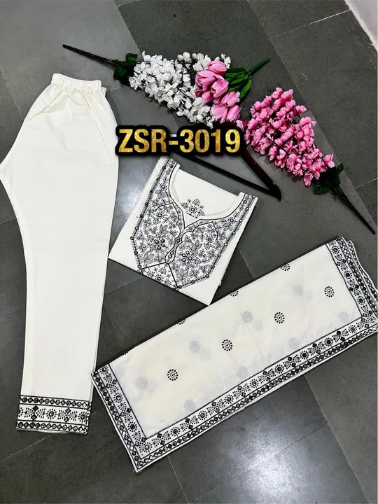 *ZSR-3019* 💕👌

👉👗💥*Lunching New Đěsigner Party Wear Look New Top Bottom With Dupatta With Heavy uploaded by A2z collection on 6/13/2023