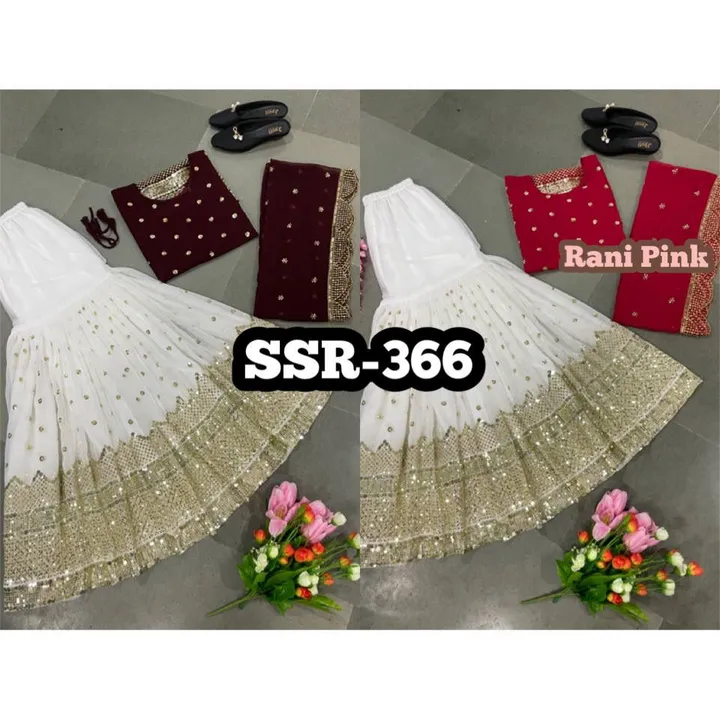 *SSR-366* 💕👌

👉👗*Launching New Designer Party Wear Look New Top-Plazzo and Dupatta With Heavy Em uploaded by A2z collection on 6/13/2023
