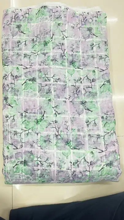Cotton lilan checks print  uploaded by Monika textiles on 6/13/2023