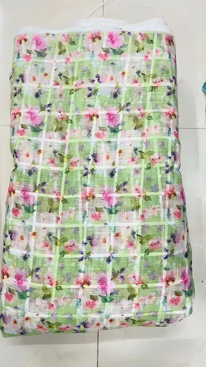 Cotton lilan checks print  uploaded by Monika textiles on 6/13/2023