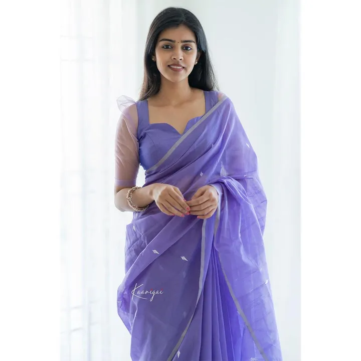 Lavander Cotton Silk Saree uploaded by Rang Bhoomi on 6/13/2023