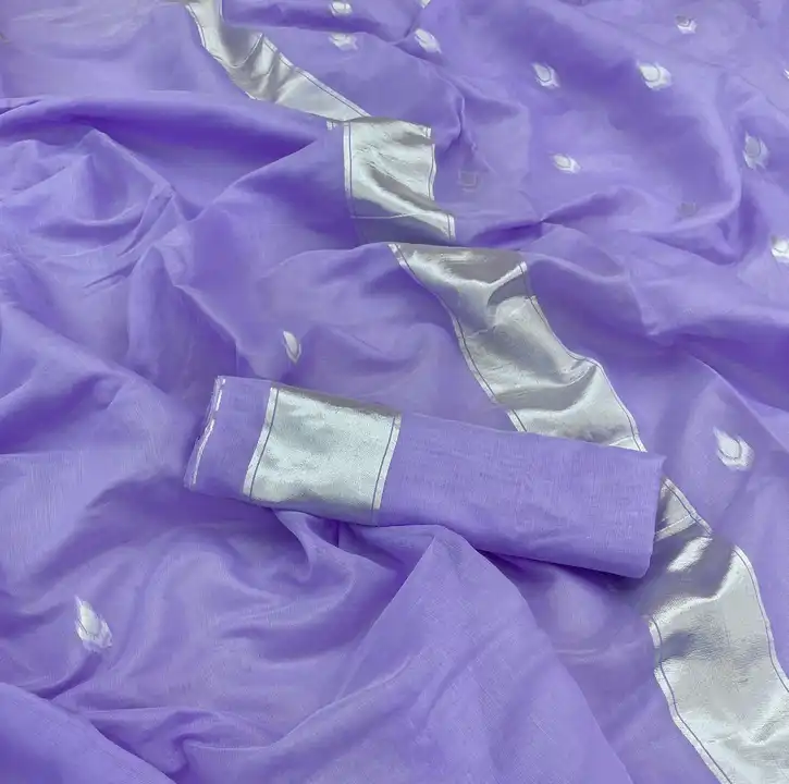 Lavander Cotton Silk Saree uploaded by Rang Bhoomi on 6/13/2023