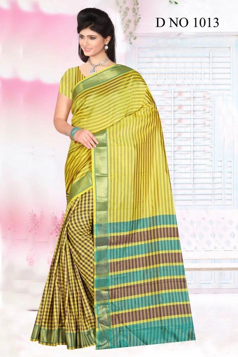 Kesariya saree uploaded by Awasheswar Textiles on 6/13/2023