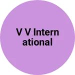 Business logo of V V international