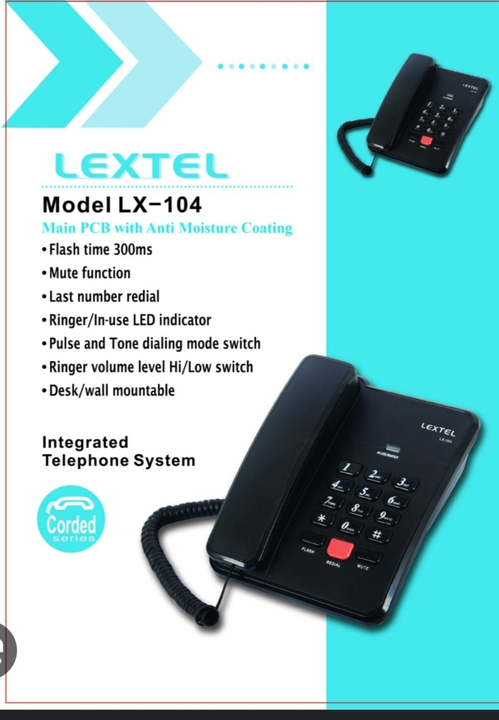 Lextel LX 104 Landline Phone, uploaded by Shaksham Inc. on 6/13/2023
