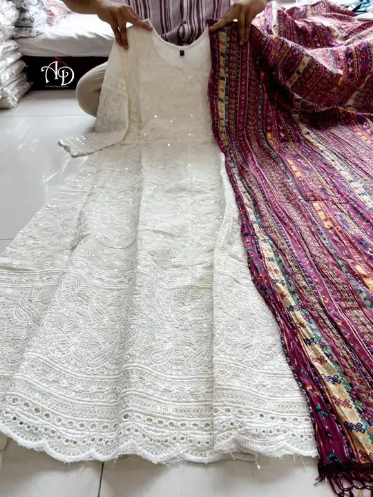 Chiken Gown set uploaded by Akshar Designer on 6/13/2023