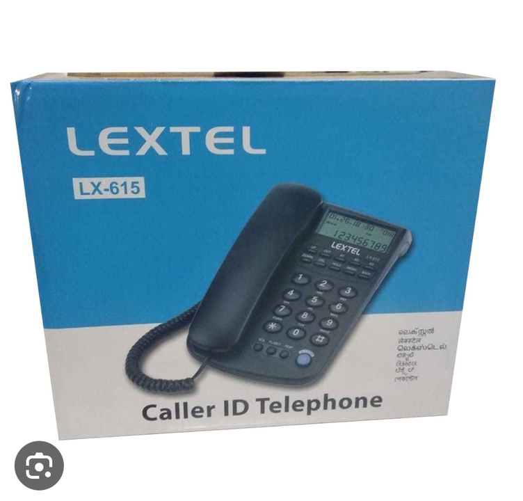 Black Lextel LX 615 Caller ID Telephone, For Office, Wired uploaded by Shaksham Inc. on 6/13/2023