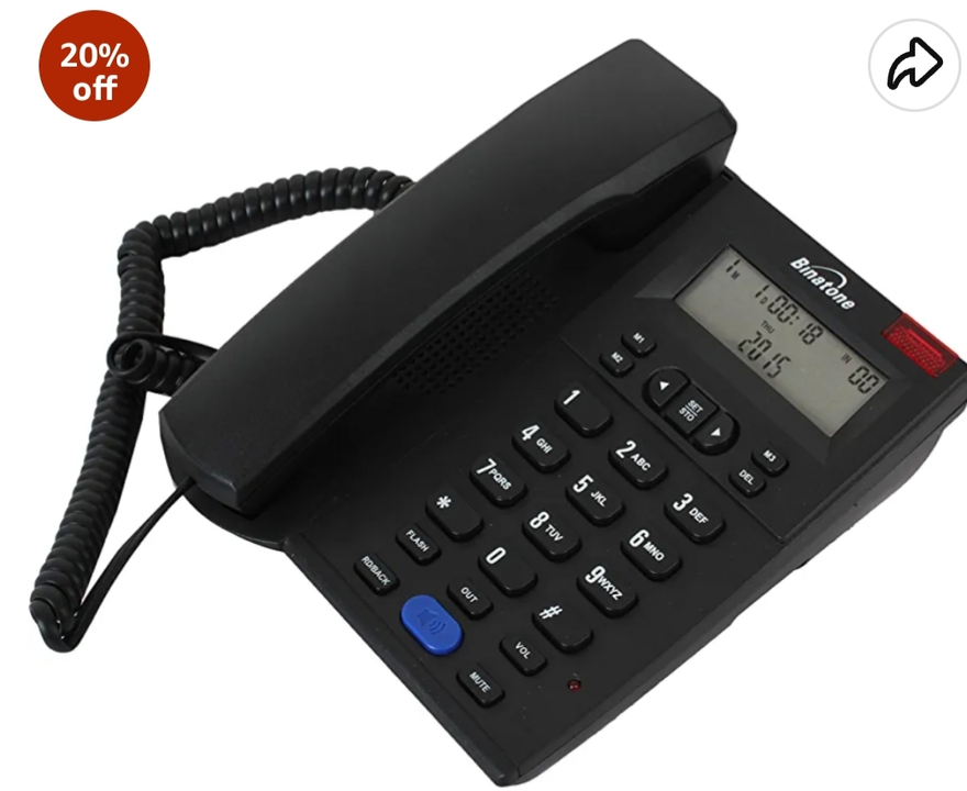 Binatone Concept 700 Corded Landline Phone  uploaded by Shaksham Inc. on 6/13/2023
