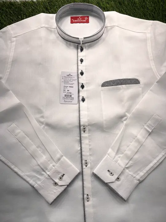 LINEN STYLE WHITE PLINEN STYLE WHITE PATERN SHIRT  uploaded by business on 6/13/2023