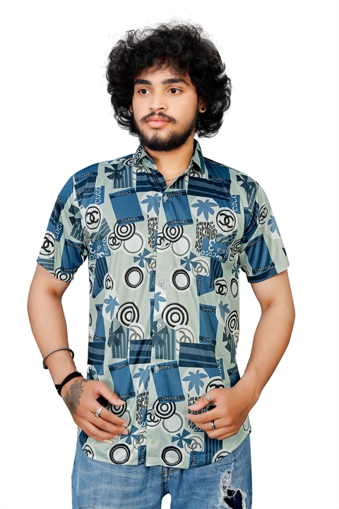 Post image Hey! Checkout my new product called
Men's lycra degital printed half sleeve shirt .