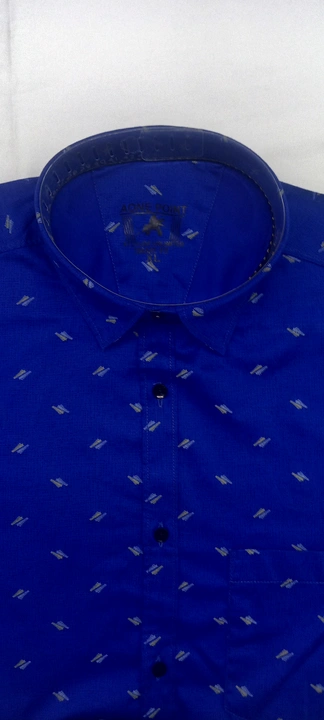 Blue Printed cotton shirt  uploaded by Aonepoint  on 6/13/2023