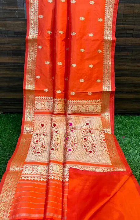 Pure katan handloom banarasi silk sarees  uploaded by Zeya Textiles on 6/13/2023