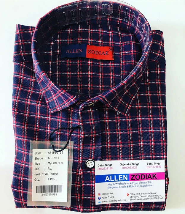 Checks shirts uploaded by ALLENZODIAK on 6/13/2023