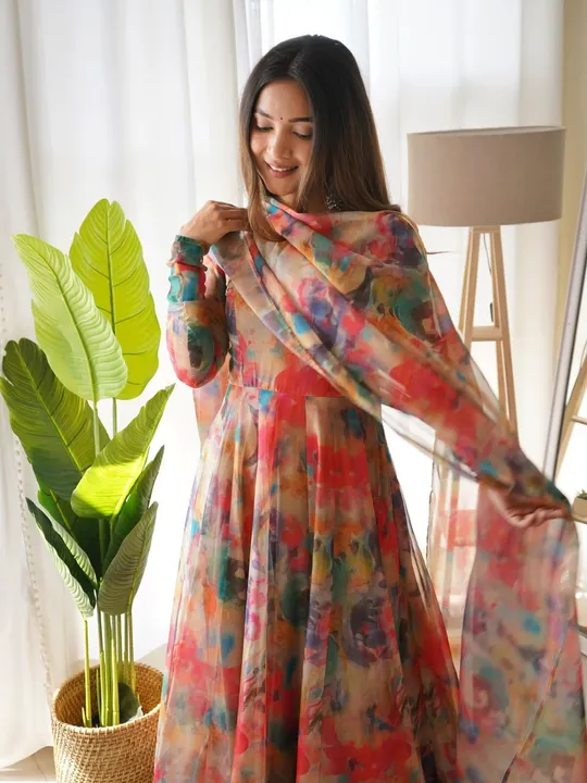 Anarkali Gown  uploaded by J. S. Fashion  on 6/13/2023
