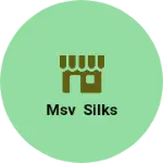 Business logo of MSV silks