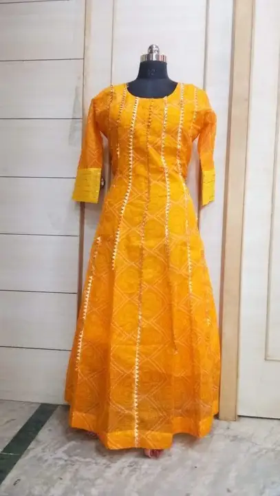 New Launch 
️️️️️

Anarkali Gown
With Biza 

Fabric Kota Doriya 
🥰🥰🥰🥰🥰🥰🥰
Full Sitiched w uploaded by Gotapatti manufacturer on 5/25/2024