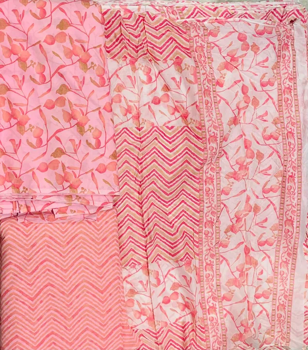Cotton printed fabric for Kurtis set uploaded by Ajanta Prints on 6/14/2023