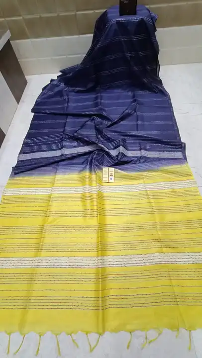 Semi tussar 2D colour fancy saree  uploaded by Peehu handloom  on 6/14/2023