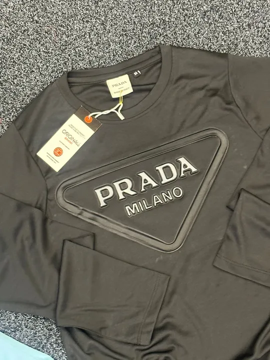 Prada full sleeve t shirt  uploaded by Panther garments - manufacturing  on 6/14/2023