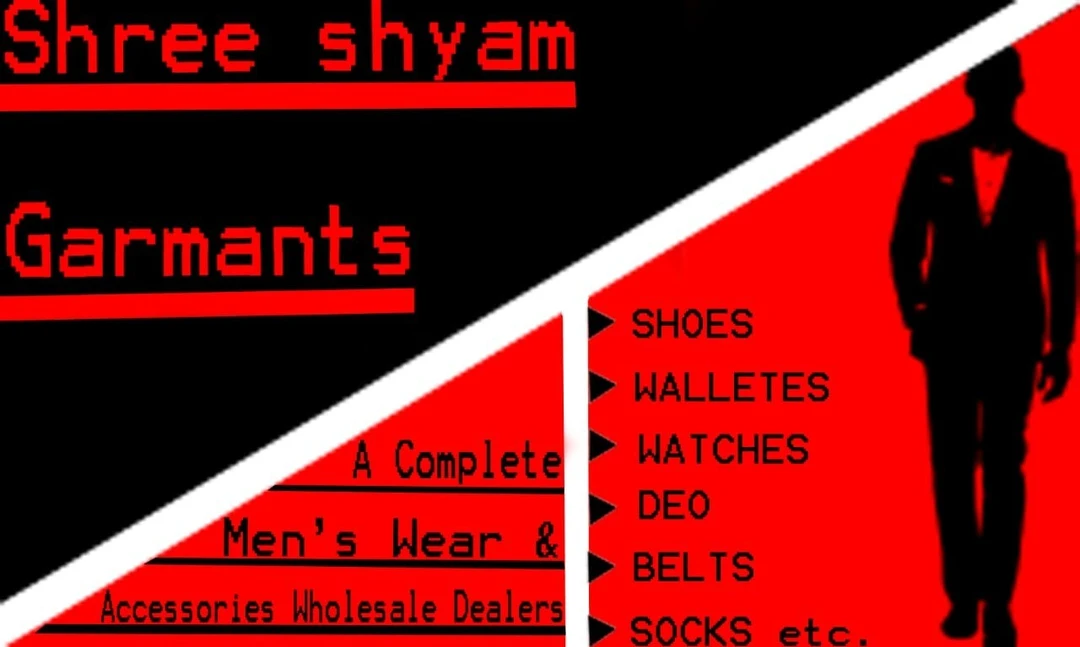 Visiting card store images of Shree shyam garmants