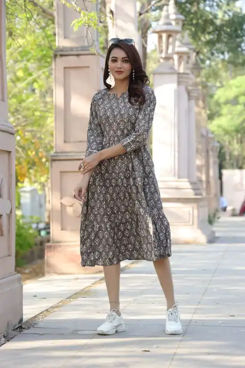 Long Dress  uploaded by Ashoka bagru print on 6/14/2023
