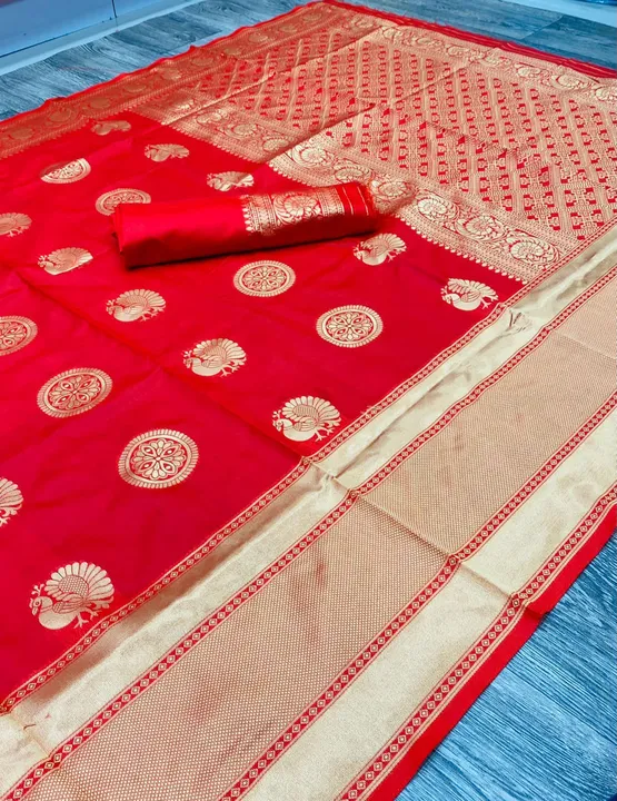 Soft lichi silk saree  uploaded by RV FASHION on 6/14/2023