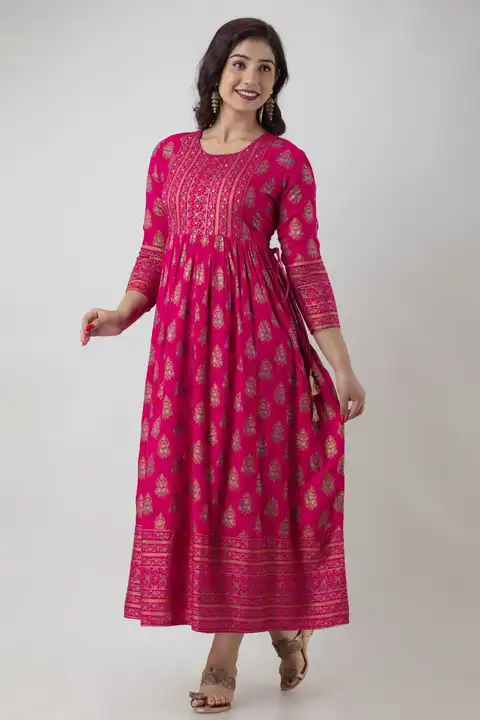 Beautiful embroiderd ethnic gown  uploaded by Rudra enterprises on 6/14/2023