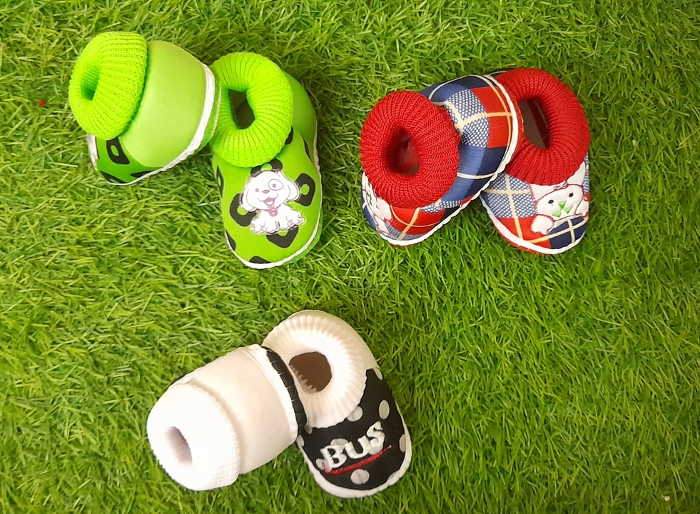Kids new born baby booties assorted deisgn pack of 6 pc  uploaded by DMK Ventures on 5/29/2024