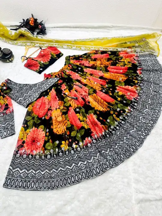 Lehenga choli uploaded by Taha fashion online store on 6/14/2023