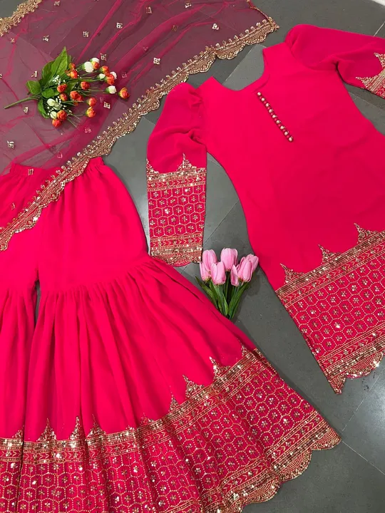 Sharara set uploaded by Taha fashion online store on 6/14/2023