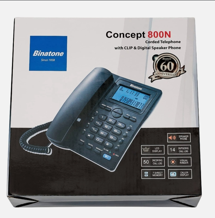 BINATONE Concept 800N Corded LANDLINE Phone uploaded by Shaksham Inc. on 6/14/2023