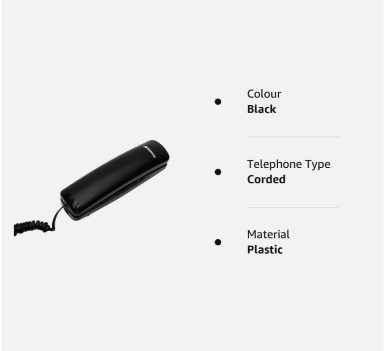 Binatone Trend 1 N Digital Corded Landline Phone - Black

 uploaded by Shaksham Inc. on 6/14/2023