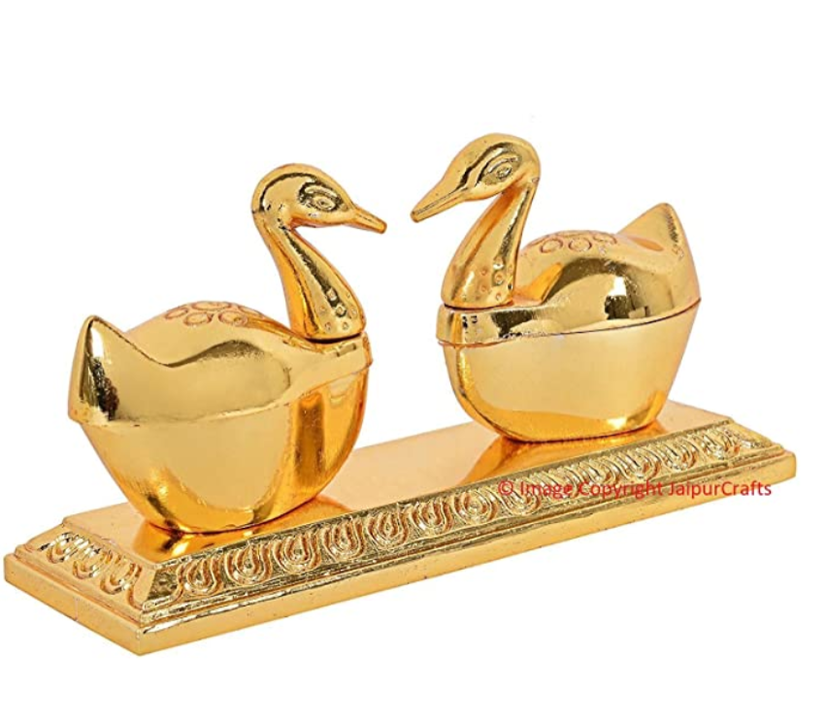 Metal Golden double duck for roli chawal uploaded by RR TRADING COMPANY on 3/13/2021