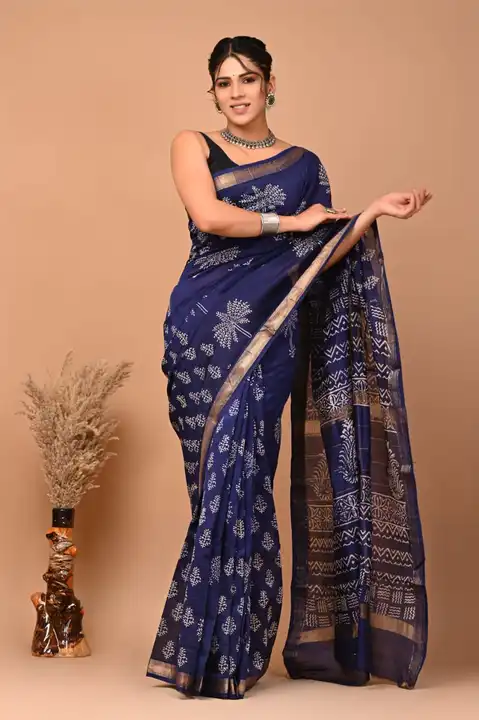 Maheshwari silk saree uploaded by Tarun handicrafts on 6/14/2023