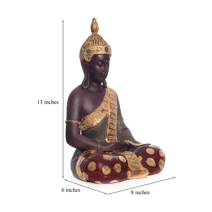🌹🌹Polyresin Brown and Gold Handcrafted Meditating Buddha Statue
 uploaded by Home decor on 6/14/2023