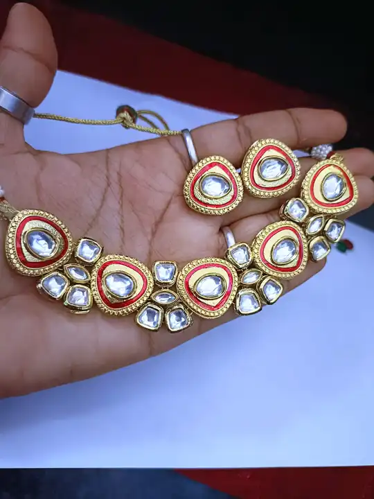 Meenakari Kundan necklace set  uploaded by Sb designs on 6/14/2023