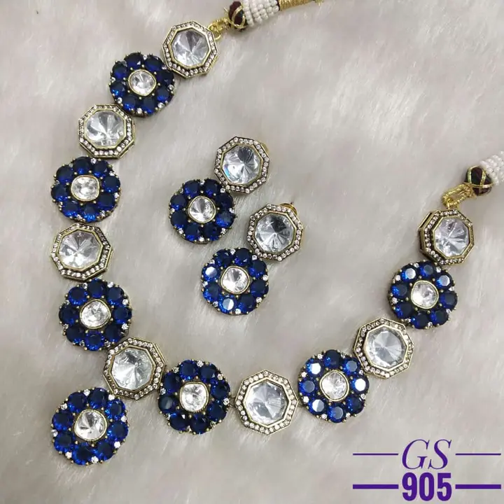 Polki Kundan necklace set  uploaded by Sb designs on 6/14/2023