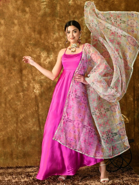 Digital printed Work Soft Organza Silk Women Fancy Dupatta  uploaded by Miss Lady Fashion on 6/14/2023