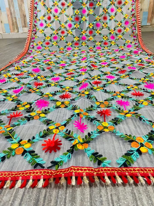 Net Embroidery Multicolor Women Dupatta  uploaded by Miss Lady Fashion on 6/14/2023