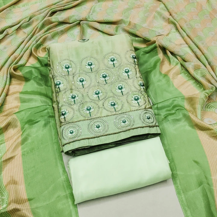 Silk Dress Material  uploaded by Shree Hari Exports on 6/14/2023