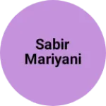 Business logo of Sabir mariyani