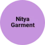 Business logo of Nitya garment