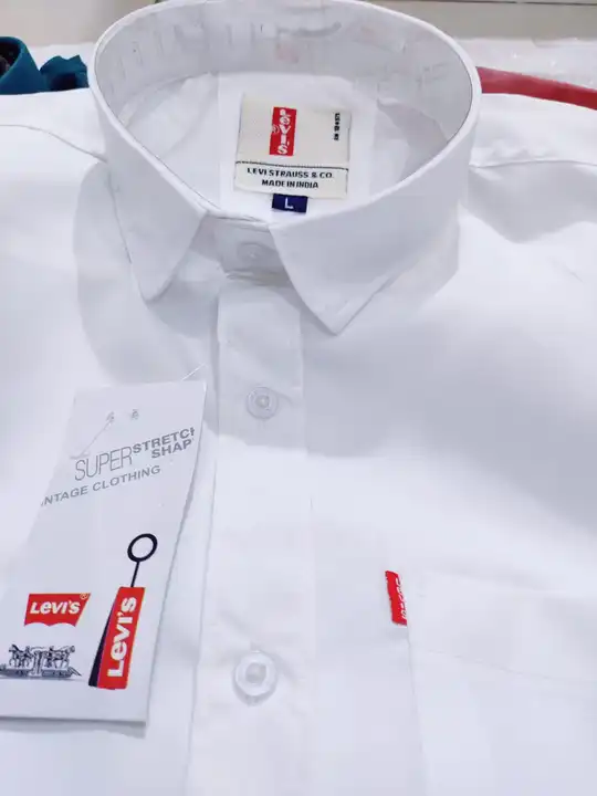 Levi's plains premium party'wear cotton shirt  uploaded by Panther garments - manufacturing  on 6/14/2023