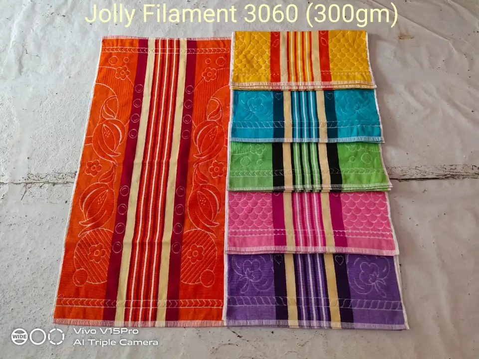 Polyester 300gram towel  uploaded by Laxmi Gold Industries on 5/28/2024