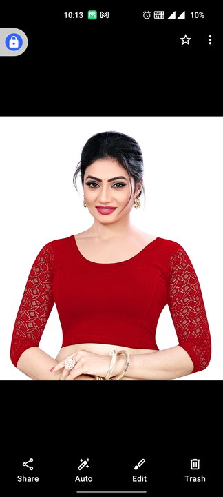 Cotton lycra net sleeve blouse  uploaded by Shyam Sarkar Enterprises on 6/14/2023