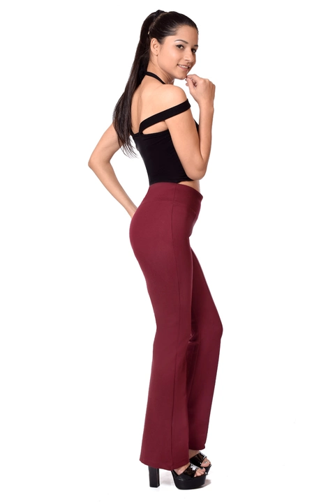 Maroon Bell bottoms pants for women uploaded by Prince Enterprises on 6/14/2023