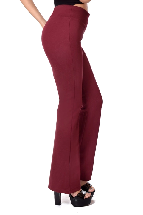 Maroon Bell bottoms pants for women uploaded by Prince Enterprises on 6/14/2023